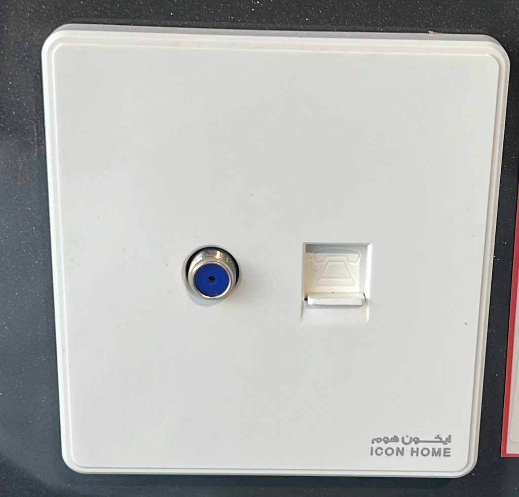 KCP1-026 ICON HOME satellite TEL socket 