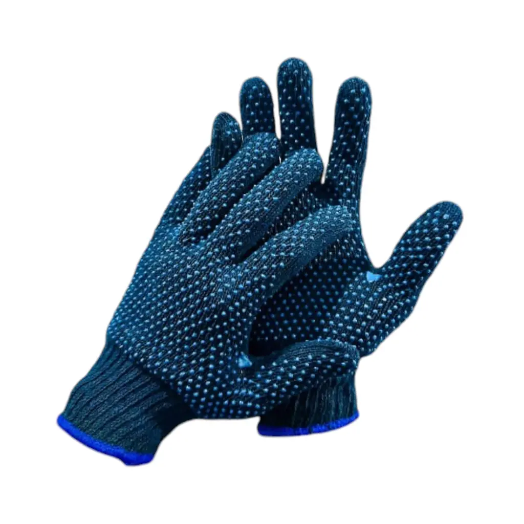 KNDDA DOUBLE SIDE DOTTED GLOVES BLUE