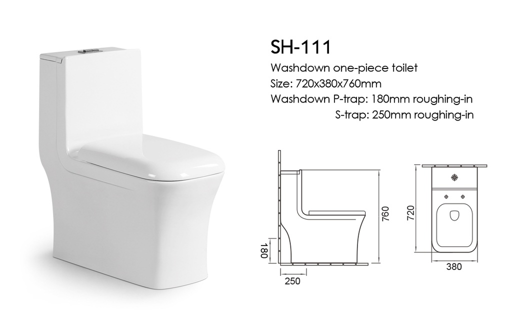 ICON HOME SH-111 S TRAP TOILET
