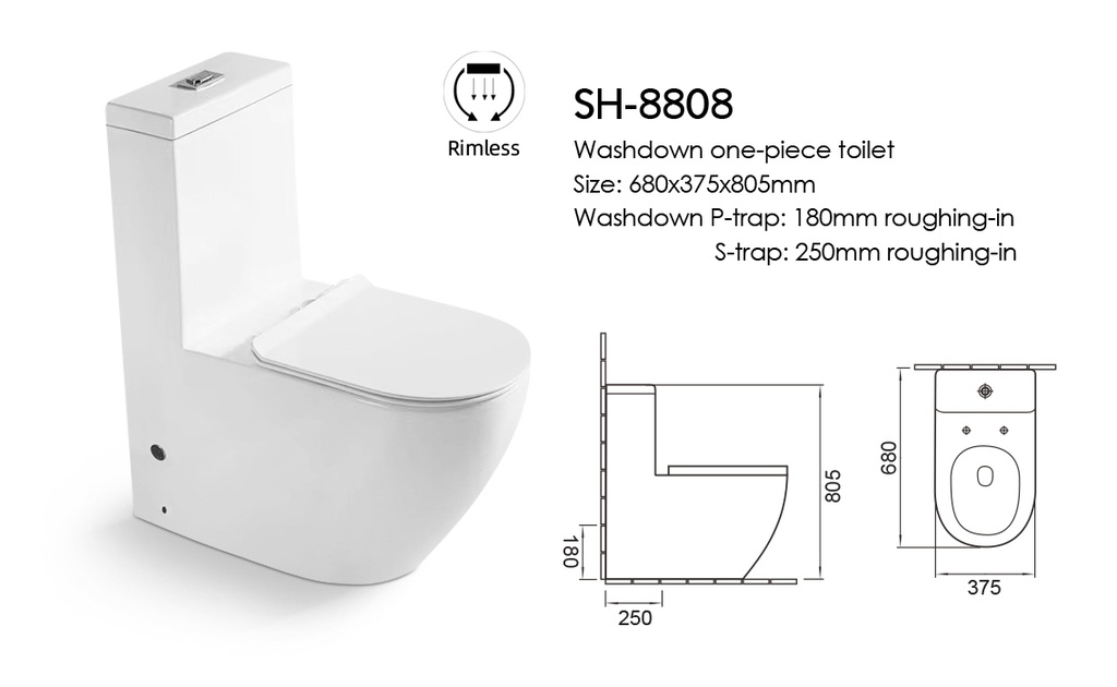 ICON HOME Strap WC SH-8808