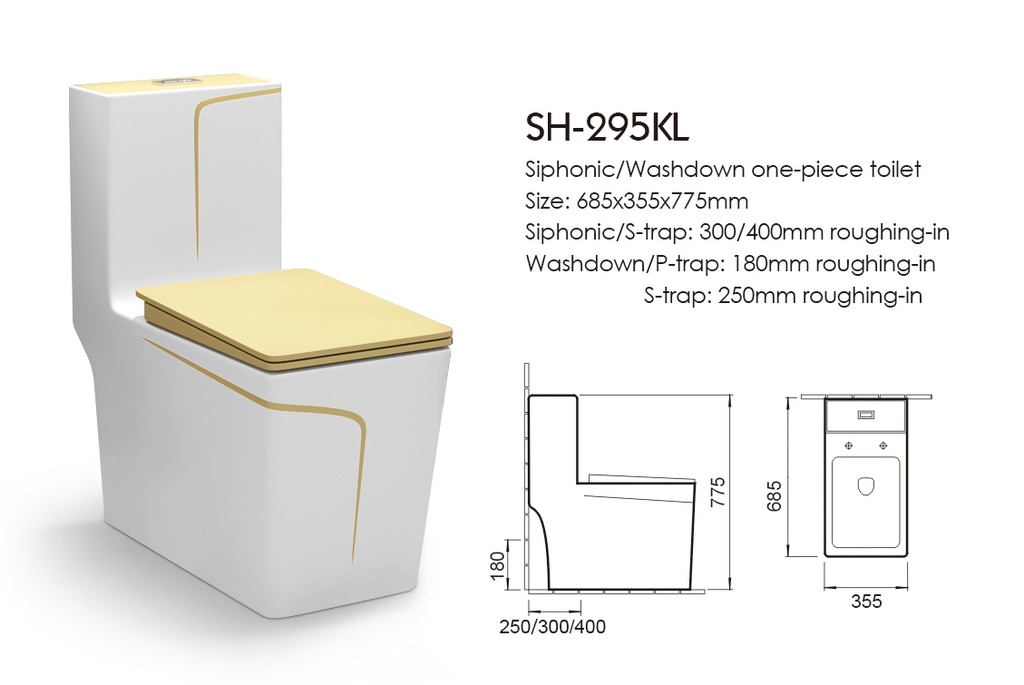 ICON HOME SH-295KL  S TRAP TOILET
