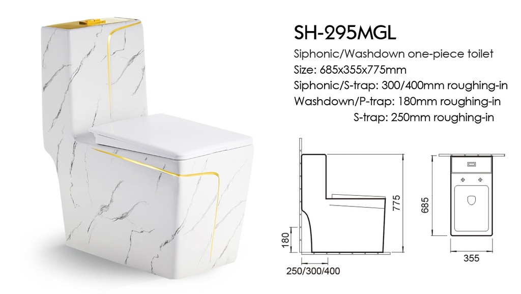 ICON HOME SH-295MGL STRAP TOILET