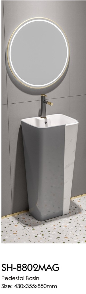 ICON HOME SH-8802MAG PEDESTAL BASIN