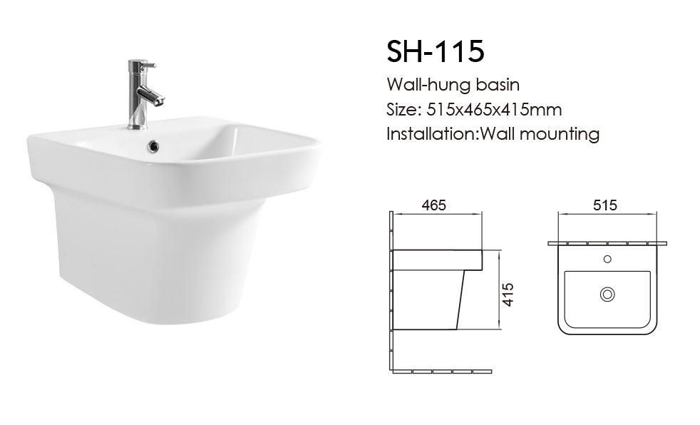 ICON HOME SH-115 WALL HANG BASIN