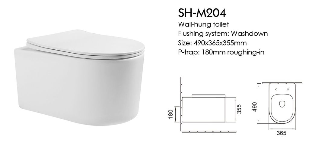 ICON HOME SH-M204 WALL HUNG TOILET