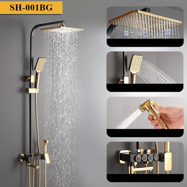 ICON HOME SH-001BG full shower set GOLD