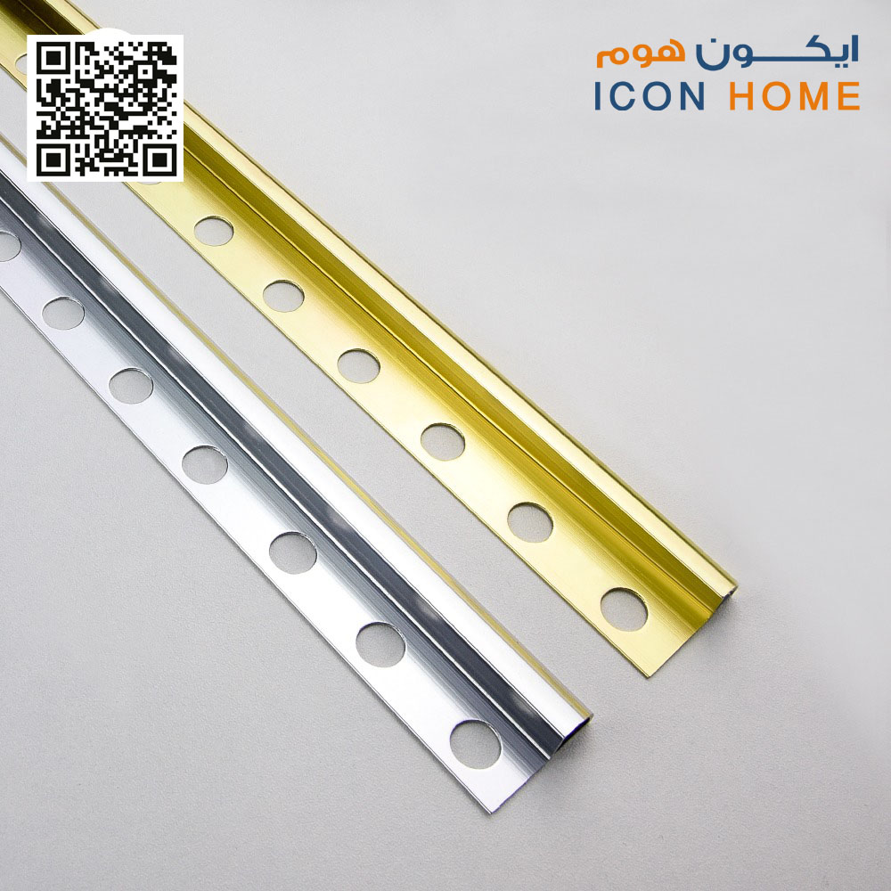 ICON HOME CBK-74 SHINY SILVER TILE TRIM CORNER