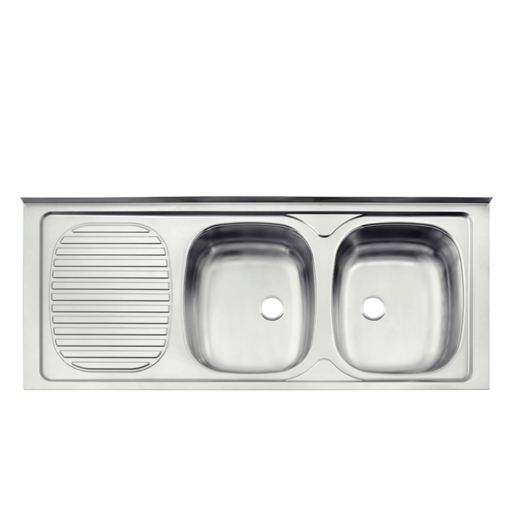 TR93446104 SSTEEL SINK 120X50 2RVB PERFECTA