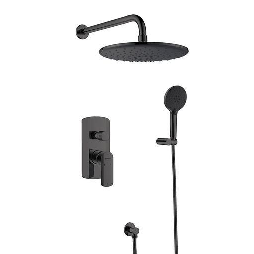EMPOLO 72 4701BMB wall mounted shower mixer matt black