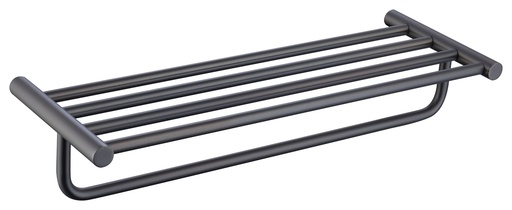 EMPOLO 97115GM	double bathtowel shelf	gun metal