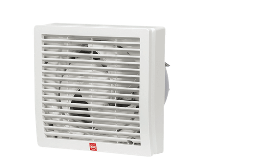 KDK 15WHCT 6"SQ WITH SHUTTER