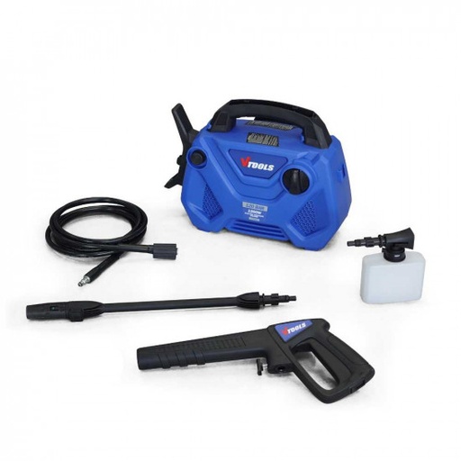 VTOOLS VT1503  ELECTRIC HORIZONTAL STANDARD HIGH PRESSURE  WASHER 120 BAR 1500W