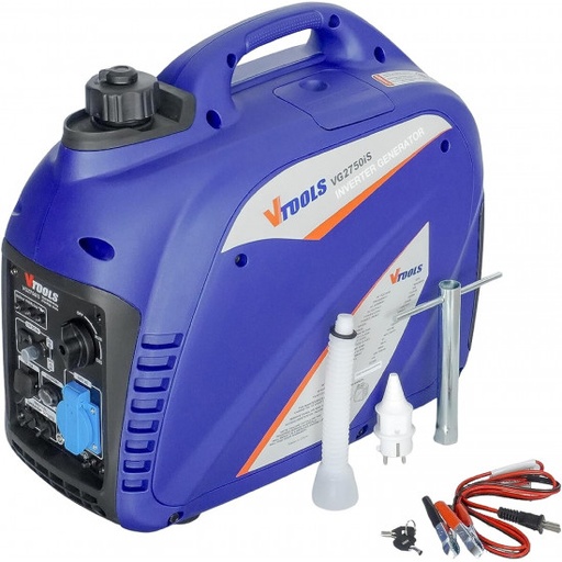 VTOOLS VG2750iS GENERATOR 220v/50hz,rated 2KW,max 2.75KW,recoil  start,brown box