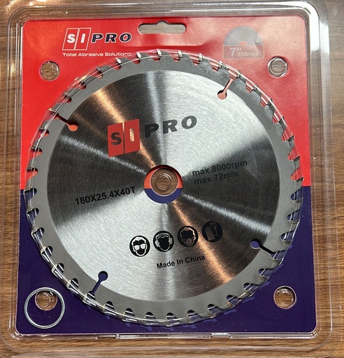 SIPRO 36462 TCT WOOD CUTT DISK 180MM SIPRO 7"