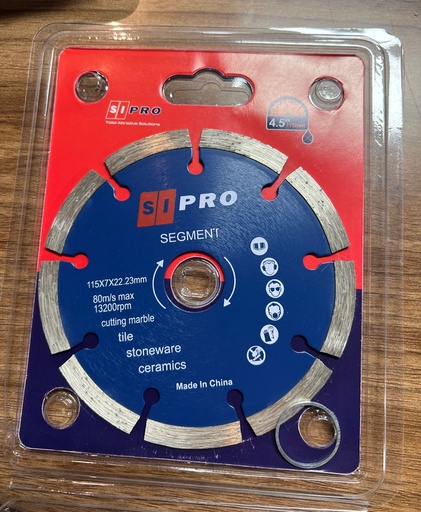 si proDIAMOND CUTT DISK 115MM 4.5 SEGMENTED 
