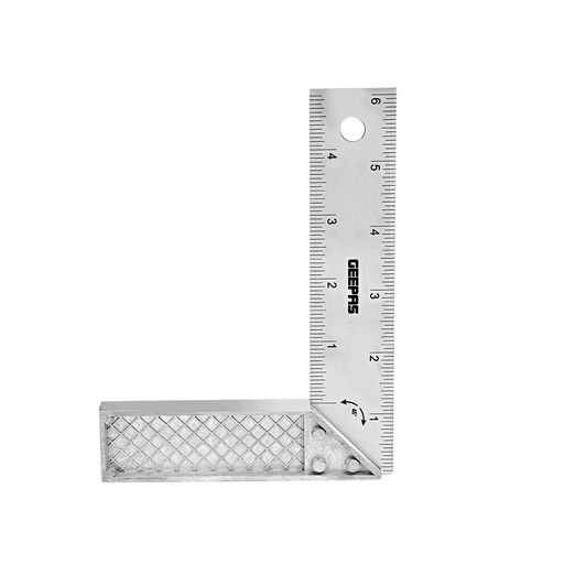 GT59073-try square 6" cast zinc handle 1x36