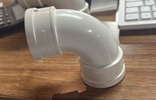 UD BS ELBOW 90 WHITE 1 1/2"