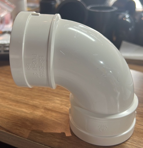 UD BS ELBOW 90 WHITE 2"