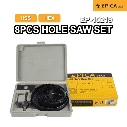 EP-10219 HOLE SAW SET 8 PCS NO.1 EPICA