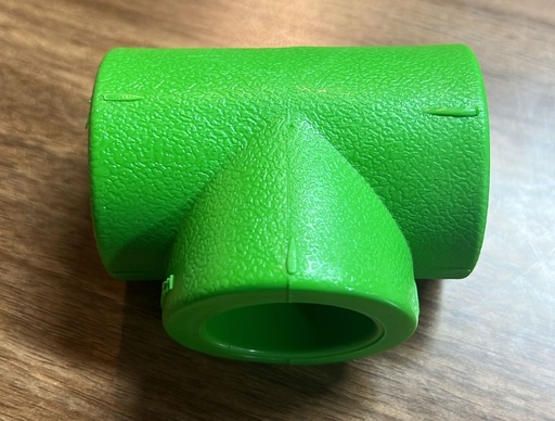 EQUAL TEE 32MM PPR - 1" TECHNO