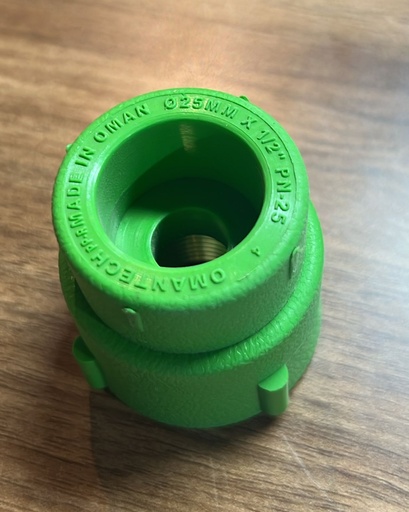 Female Adaptor 25 X 1/2 PPR TECHNO