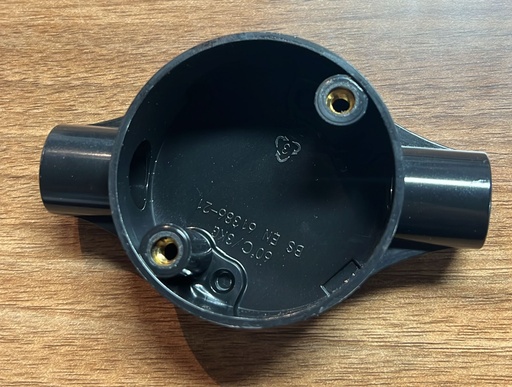 UPVC BS JUNCTION BOX 2 WAY STRAIGHT 19MM