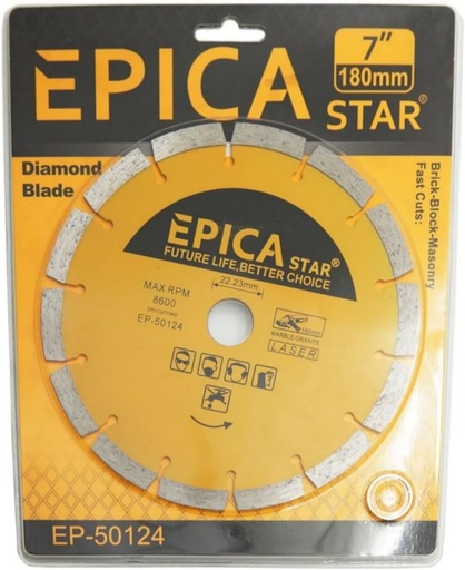 EP-10040 DIAMOND BLADE 7"X7MM EPICA