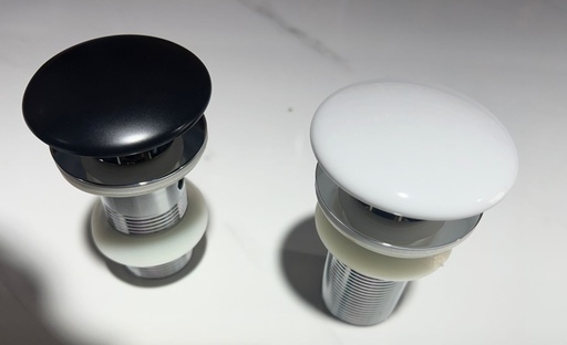 SH-723 WASTE FITTING WHITE STAINLESS STEEL WITH DOWN PIPE