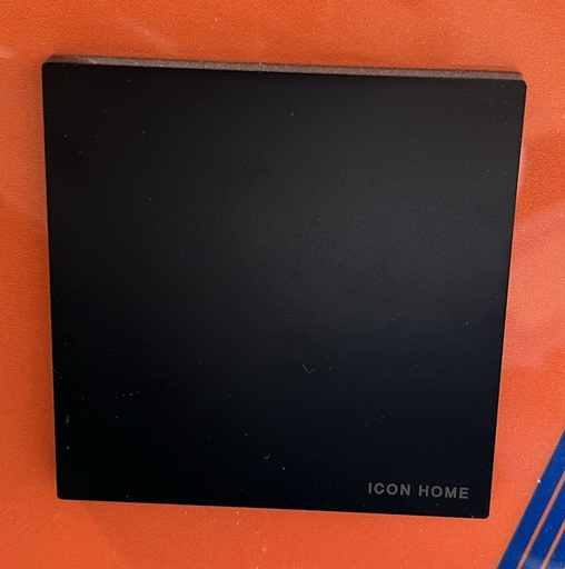 KS60-042 BLACK BLANK PLATE