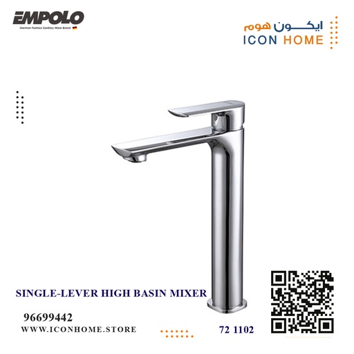 EMPOLO 72 1102 single lever high shower mixer hand shower