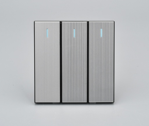  KS15-008 silver ICON HOME 4gang 2 way