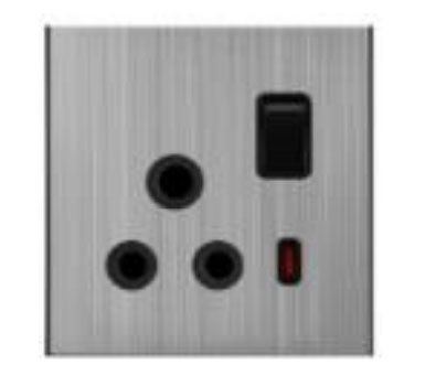 KS15-057 SILVER ICON HOME 15A SOCKET
