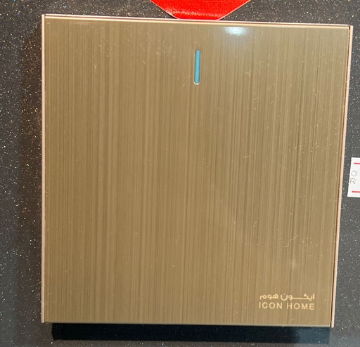 KS15-045 GOLD ICON HOME BLANK PLATE