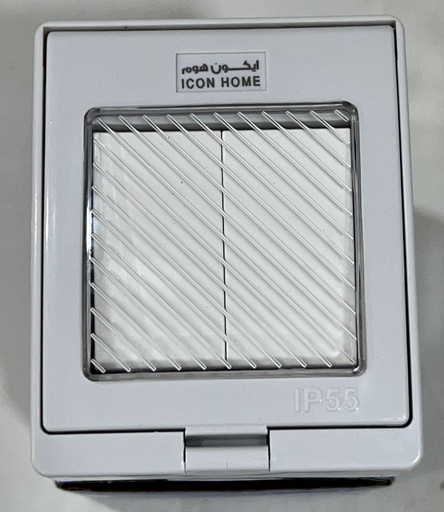 KDL-2GS ICON HOME 2gang 1 way plate switches waterproof