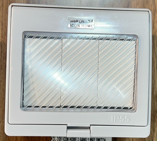 KDL-3GS ICON HOME 3 GANG 1 WAY SWITCH waterproof
