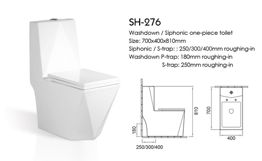 ICON HOME SH-276  S TRAP TOILET