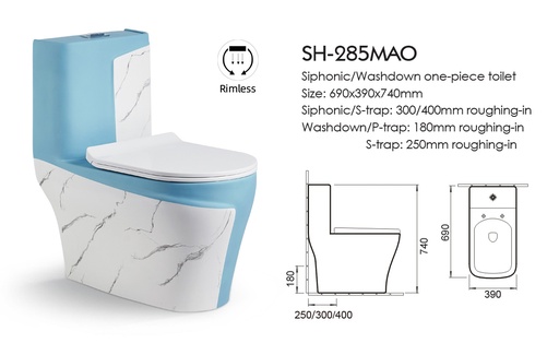 ICON HOME SH-285MAO STRAP TOILET