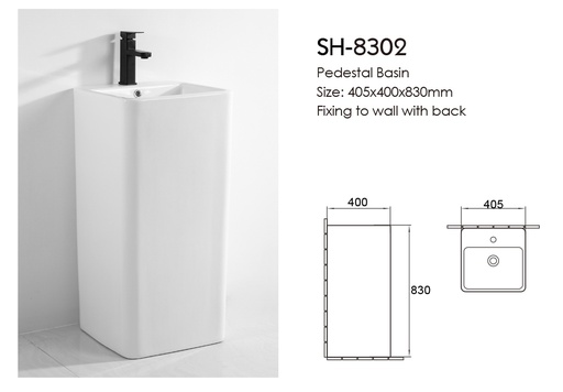 ICON HOME SH-8302 PEDSTAL BASIN