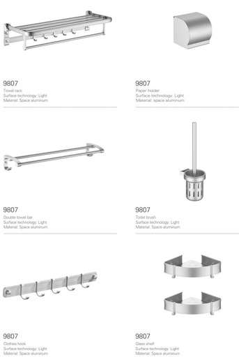 ICON HOME bath set chrome SH-9807