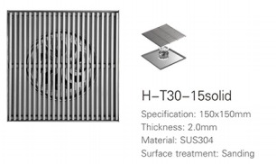 ICON HOME Floor Drain SH-T30-15solid