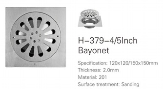 ICON HOME Floor Drain SH-379-5inch bayonet