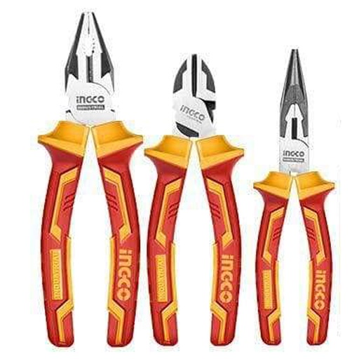 INGCO HIKPS28318 3 PC insulated pliers set (8",6",6")