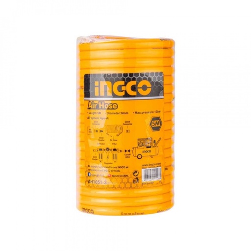 AH1051-3 5 Meter Air Compressor Hose USA type connector