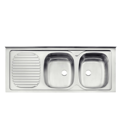 TR93446104 SSTEEL SINK 120X50 2RVB PERFECTA